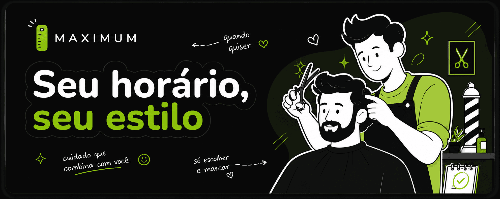 Organize os horários da sua barbearia